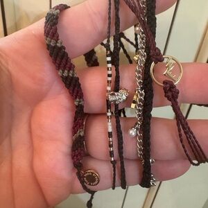 Pura Vida Red and Black Bracelet Set of 5